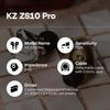 ZS10 Pro Гибридные IEM с 4BA+1DD, Hi-Fi Проводные Игровые Музыкальные Наушники, Лицевая Панель из Нержавеющей Стали, Съемный Кабель, Премиальный Hi-Fi Внутриканальный Монитор для Музыкантов