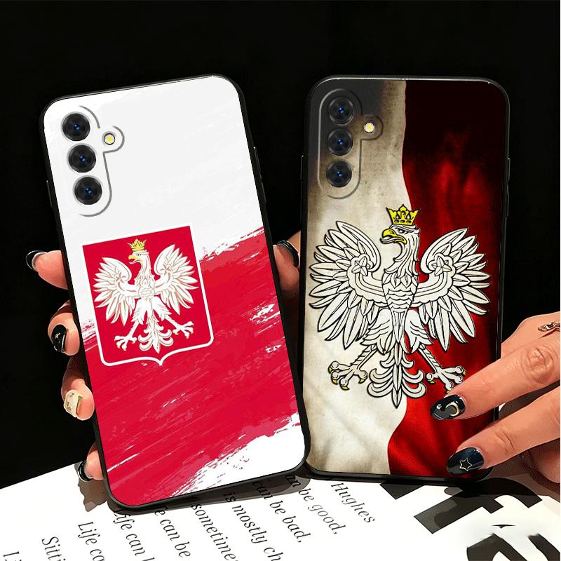 Польский флаг Белый Красный Мягкий Чехол для Телефона для Samsung A17 A37 A57 A16 A26 A36 A56 A15 A25 A35 A55 A14 A24 A34 A54 A13 A23 A33 A53 A5