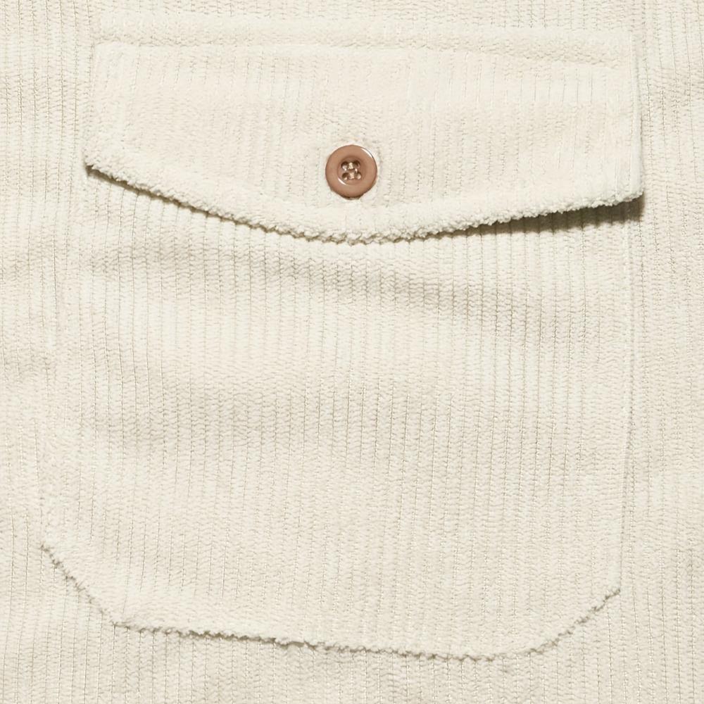 Мужская повседневная вельветовая рубашка с длинными рукавами на пуговицах, модная и удобная куртка с двойными карманами - куртка в уличном стиле, повседневная рубашка с лацканами