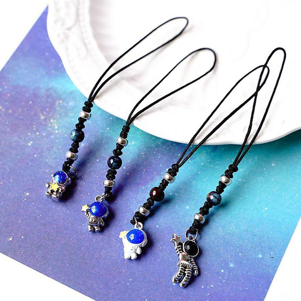 Подвеска-брелок из веревки, мультяшный кулон для сумки, ремешок для мобильного телефона, шарм для телефона в виде космонавта, кулон-космонавт