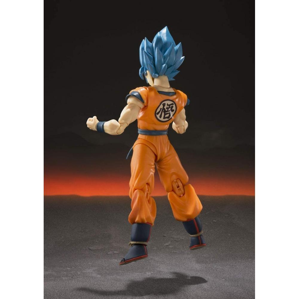 TAMASHII NATIONS SHFiguarts Dragon Ball Супер Сайян Бог Супер Сайян Сон Гоку -Супер- Приблизительно. Подвижная фигура, окрашенная в цвет АБС и ПВХ, 140 мм.