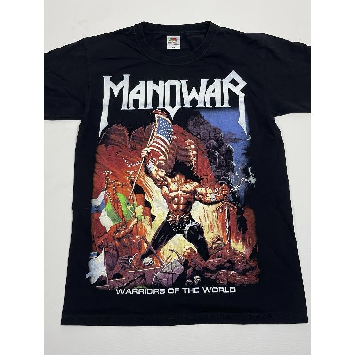 Men's black cotton t-shirt with bold warrior graphic, short sleeves, crew neck, relaxed fit, ideal for casual wear or music fans
