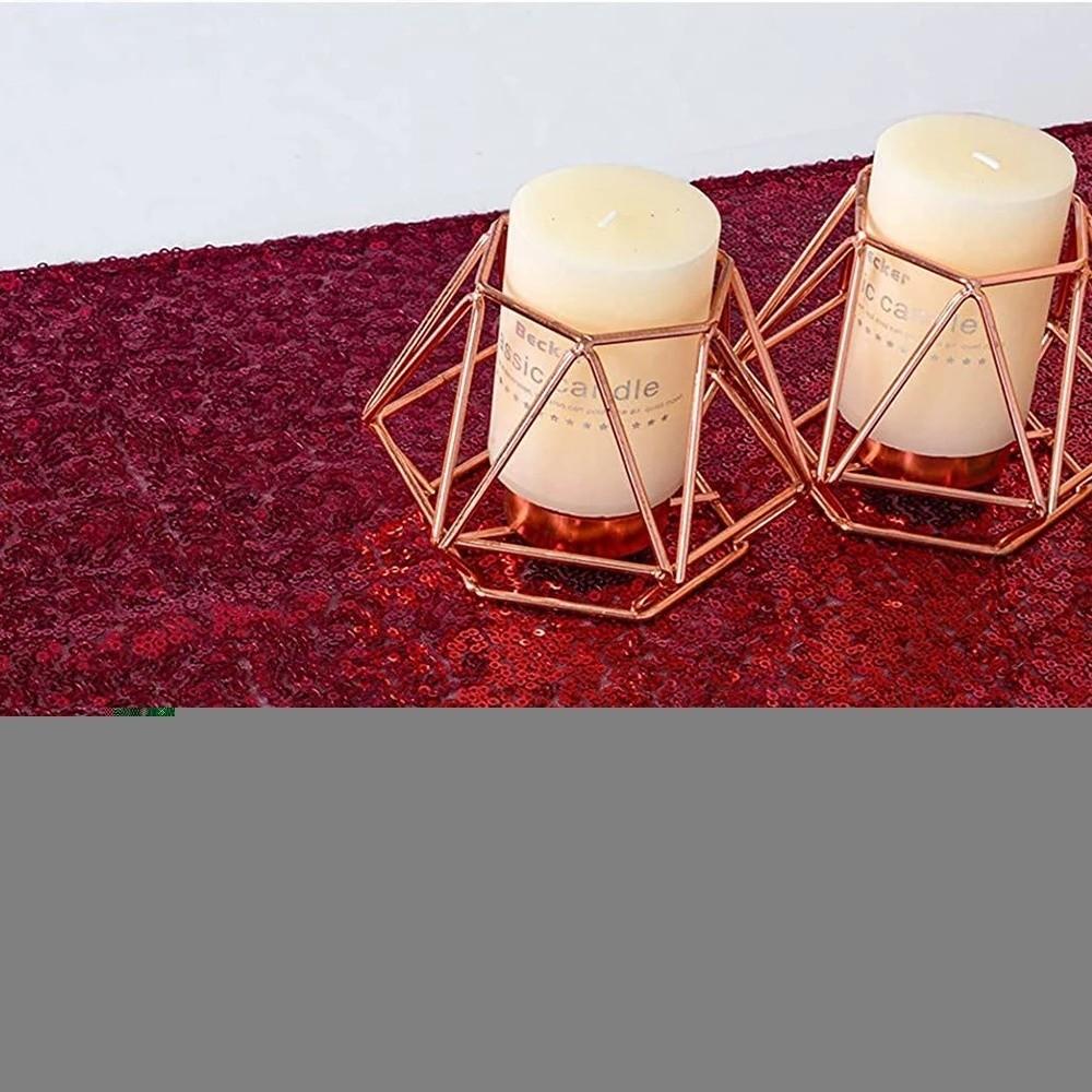 Metallic Table Runner Glitter Dining Table Decoration 180x30cm Long Tablecloth Bridal Shower
