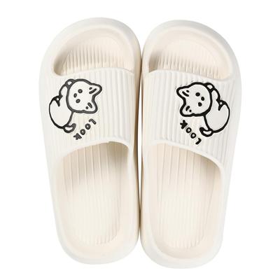 Кот милый японский размер обуви [CareGift] Сандалии, тапочки, сандалии, женские, моющиеся, (Белый, Размеры, Взрослый, Номер, 23,0 см)