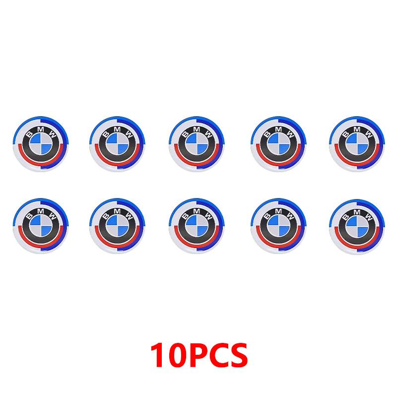 11mm 14mm Car Styling Remote Key Emblem Stickers Logo Decals For BMW E46 E90 F10 F30 G20 X1 X3 X5 M Performance 50th Anniversary
