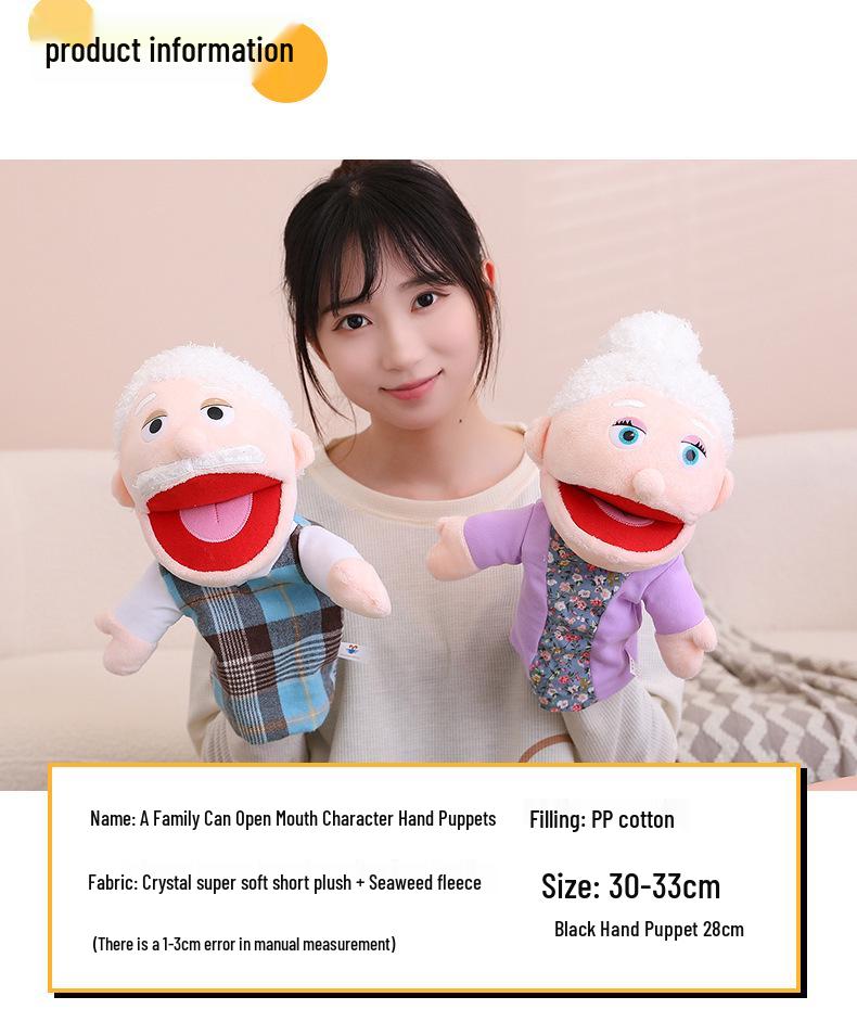 Плюшевые игрушки-куклы на руку для детей - Интерактивные ролевые игры и подарки для игры родителей с детьми