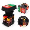 1pcs PPBB-30 ON/Off Start Stop Button Switch Self-reset/Momentary Light Switch 20A Push Button Switch 24V 220V 380V
