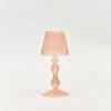 Creative High Footed Striped Candlestick Glass Craft Candelabra Lamp Shaped Candle Holder  Holiday