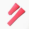 22mm Black Blue Red Curved End Soft Silicone Rubber Watchband For RX D-Blue 126660 Sea-Dweller Bracelet Dweller Watch Strap