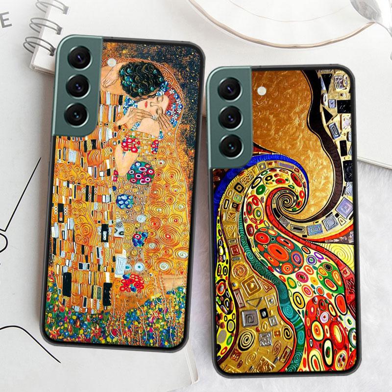 Чехол для телефона 'Поцелуй' Густава Климта Для Samsung A16 A26 A36 A56 Galaxy A02S A12 A52S A13 A23 A33 A53 A54 A34 A24 A14 A22 A32 A