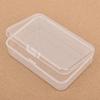 Мини Пластиковая Коробка Прямоугольная Полупрозрачная Упаковочная Коробка Пылезащитная Прочная Коробка для Хранения Деталей ID-карт