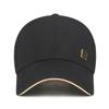 Hard Top Metal Label Mesh Hat for Men and Women Sandwich Mesh Breathable and Sunshade Baseball Hat