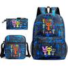 Rhythm Box Children's Backpack Crossbody Bag Pencil Bag Rabub Cute Elementary School Bag Three-piece Set