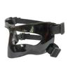 Elastic Strap Basketball Face Mask Black/Clear Nose Protector  Basketball Sports