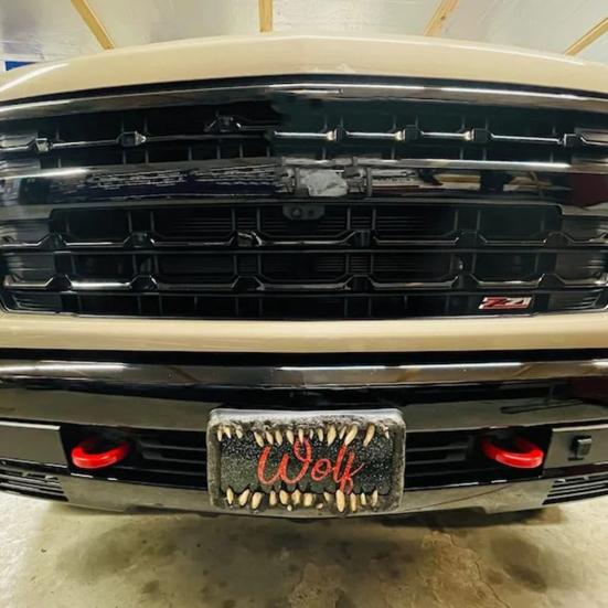 Хэллоуин Ужас Рамка для номерного знака Универсальная посадка Простая установка Погодоустойчивый Держатель номерного знака Украшение автомобиля Знак