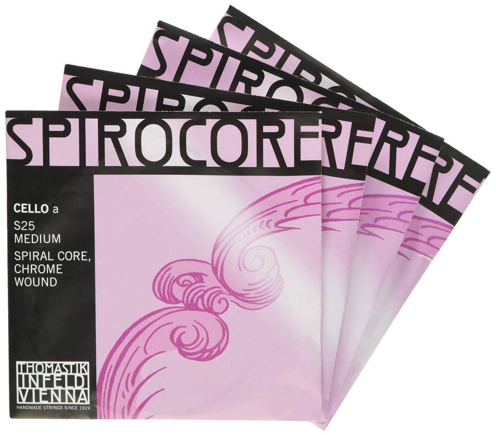 Spirocore Cello Strings C String 4 Types Set S31 Contents A, D, G, 4/4 (Set S25, S27, S28, S29)