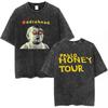 Radiohead Band OK Computer Retro Washed T-shirt women's and  Fashion Hip Hop T-shirt 100% Cotton Casual T-shirt