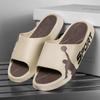 Color thick-soled slippers men's summer wear sports and leisure one-word indoor home non-slip beach sandals