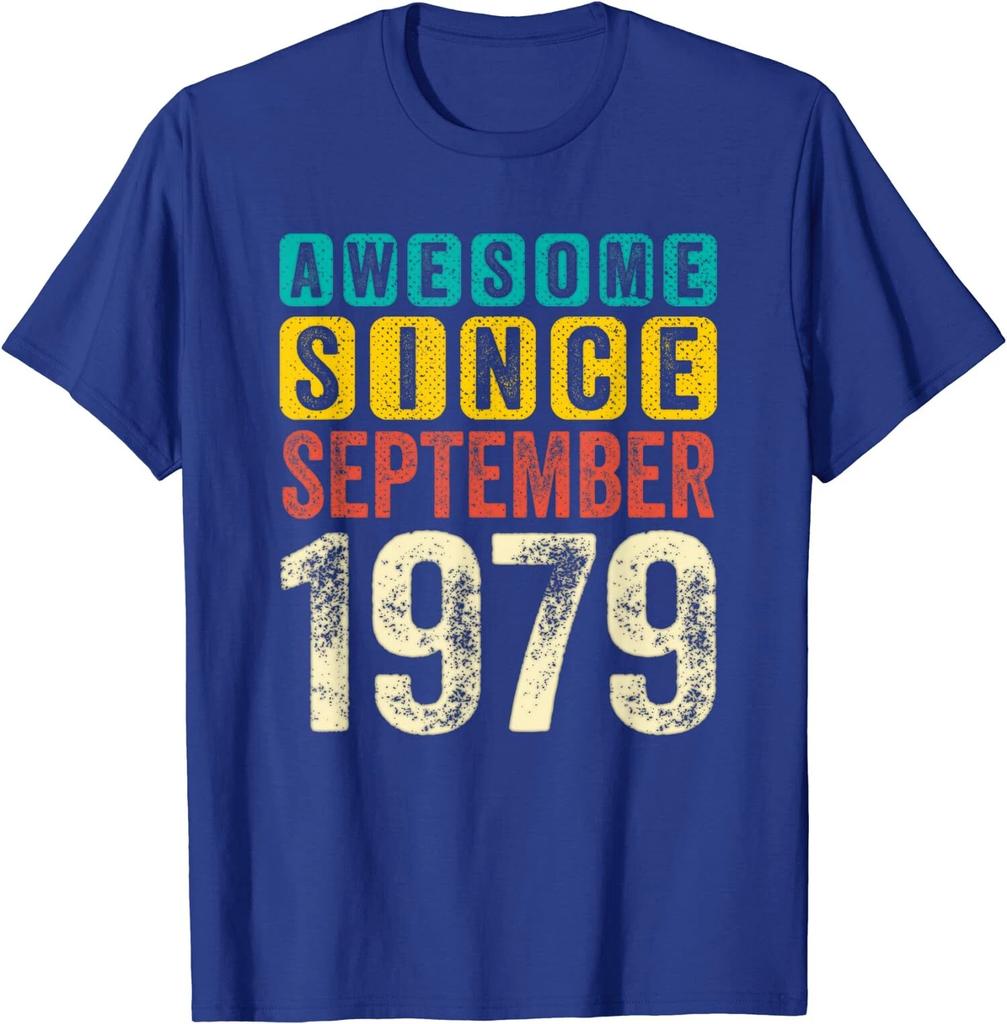 Birthday Awesome Since September 1979 Old Bday Gift Unisex T-Shirt