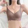 Бюстгальтер пуш-ап для женщин, бесшовное нижнее белье без косточек, мягкий однотонный бюстгальтер с застежкой спереди, сексуальное женское белье