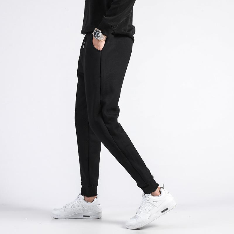 Мужские спортивные штаны для бега Толстые бархатные брюки повседневные прямые брюки Хлопковые спортивные штаны Спортивные беговые шерстяные флисовые зимние брюки для мужчин
