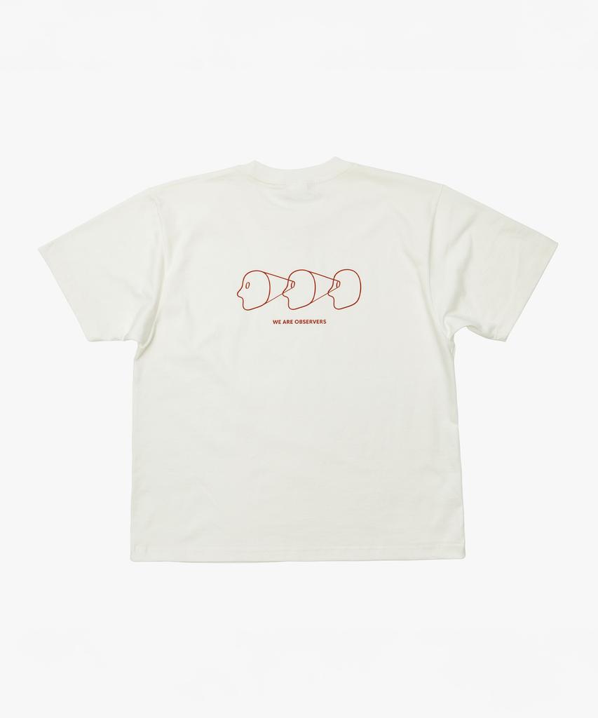 Футболка с коротким рукавом Ttettette Three Observer Logo (слоновая кость)