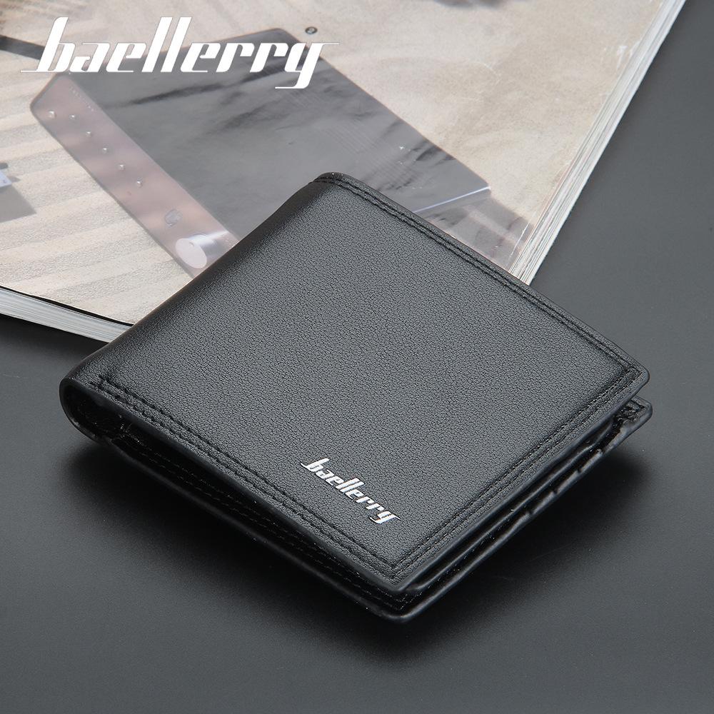 Luxury Men's Leather Tri-Fold Wallet - Spacious, Stylish Business ID & Card Holder