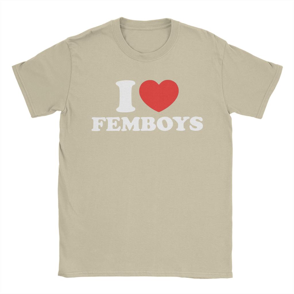 Летняя футболка I Love Femboys I Heart Femboys для мужчин и женщин, футболка из чистого хлопка, топы с коротким рукавом