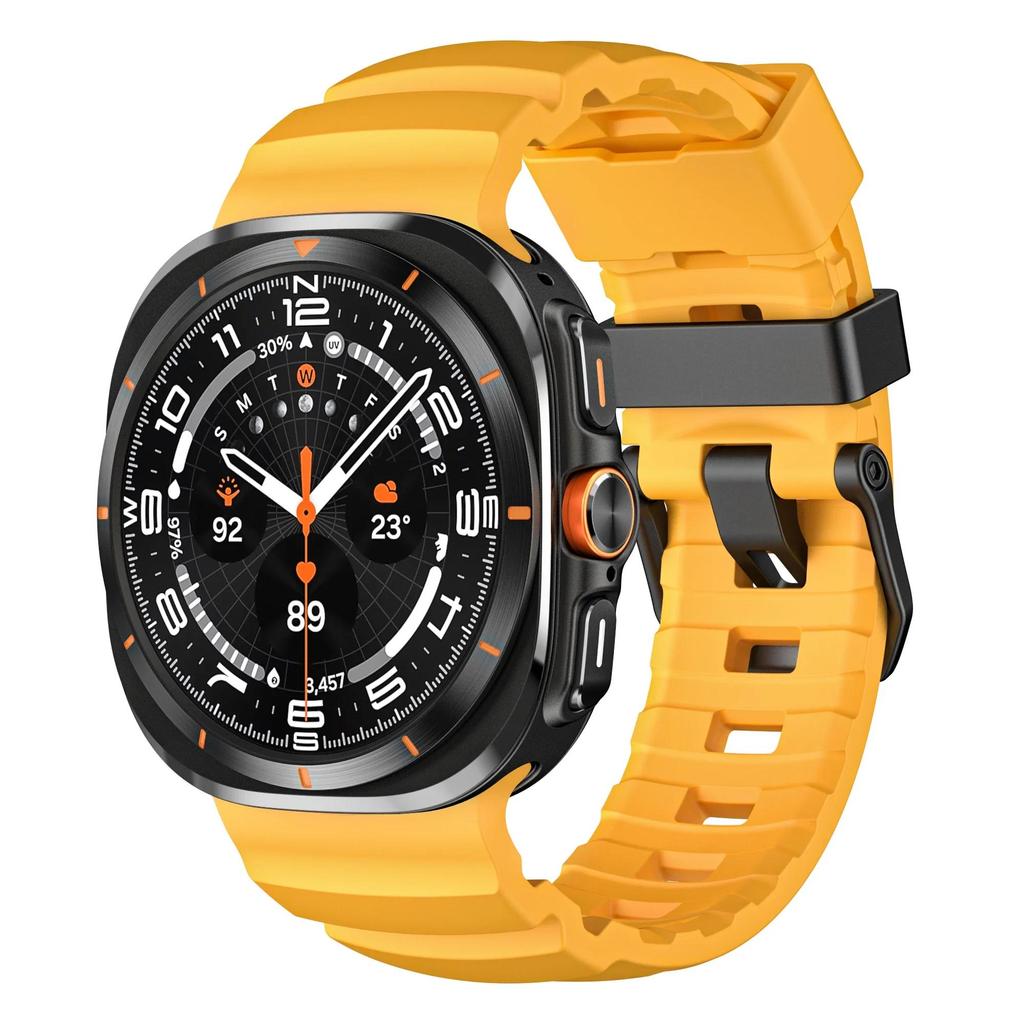 Мягкий ремешок из резины для Samsung Galaxy Watch 8 Classic 46 мм, мужской спортивный браслет для Samsung Galaxy Ultra 47 мм, ремешок для часов 8 44 мм 40 мм с изогнутым концом