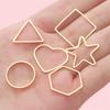 2Pcs Copper Geometry Accessories Platting 14K Gold Color For Jewelry Making DIY Earring Charm Decoration