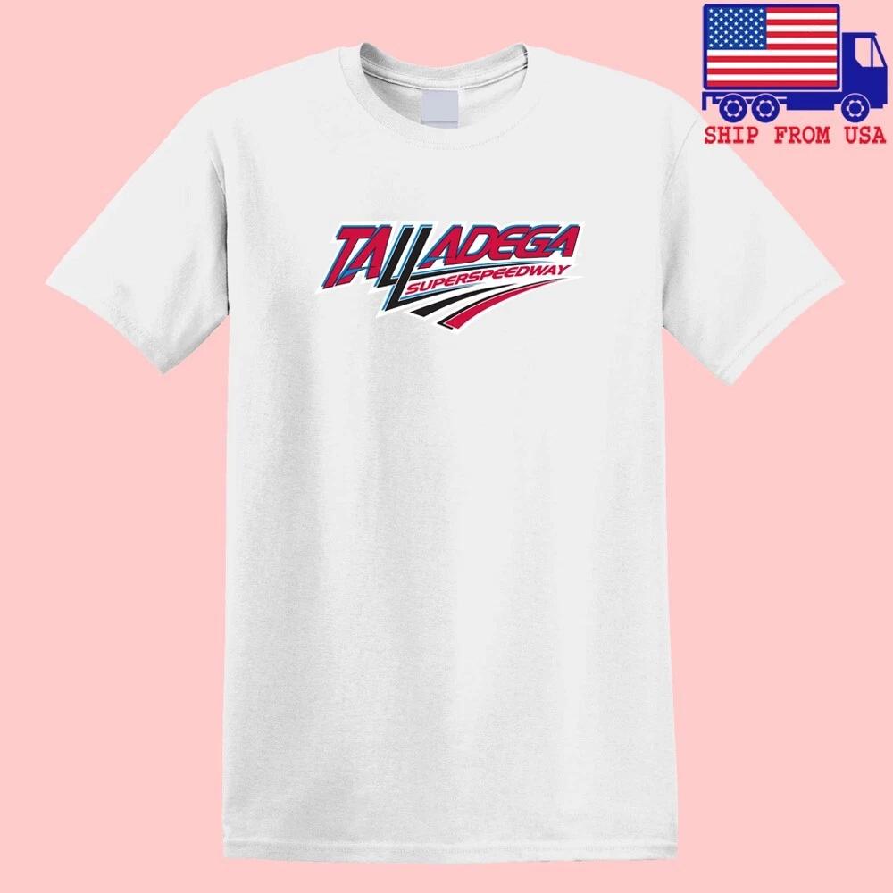 Мужская белая футболка Talladega Superspeedway Размеры S-5XL