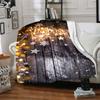 1Pc Santa Claus Reindeer Blanket Soft Throw Blanket For Home Bedroom Bed Sofa Travel Office Solid Christmas Blanket