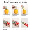 Yousheng Pepper Corer 2 в 1 Устройство для удаления сердцевины болгарского перца Кухонная утварь Twist And Pull Устройство для удаления семян из овощей и фруктов