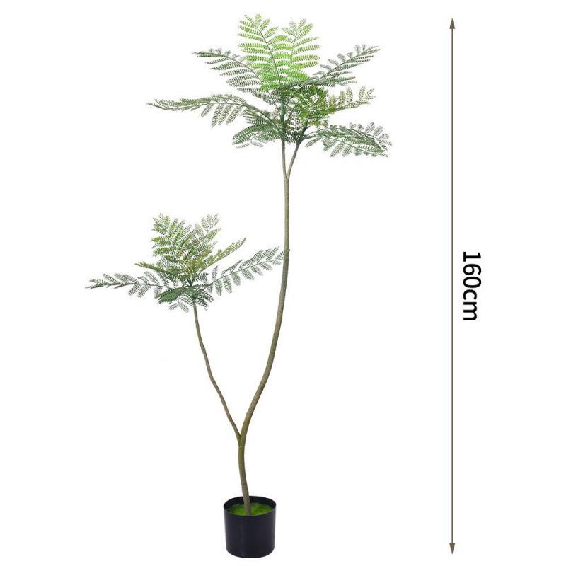 Artificial Indoor Plants & Trees: Monstera, Areca Palm, Jacaranda, Nandina, Rubber Fig - Free Shipping