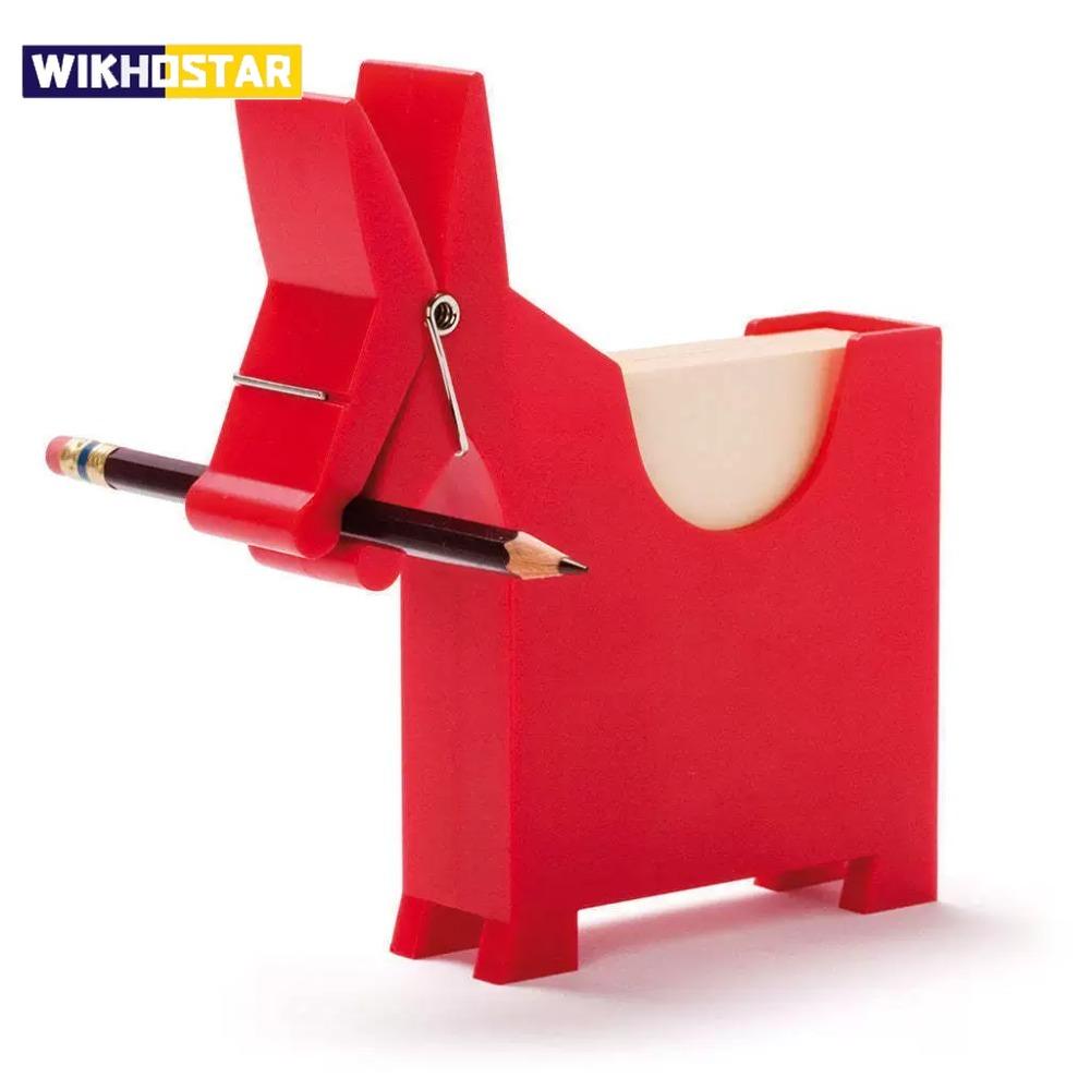 Desktop Memo Holder Cute Mule Post-it Clip Creative Business Card Holder Organizer Storage Funny Tabletop Decor Office Supplies