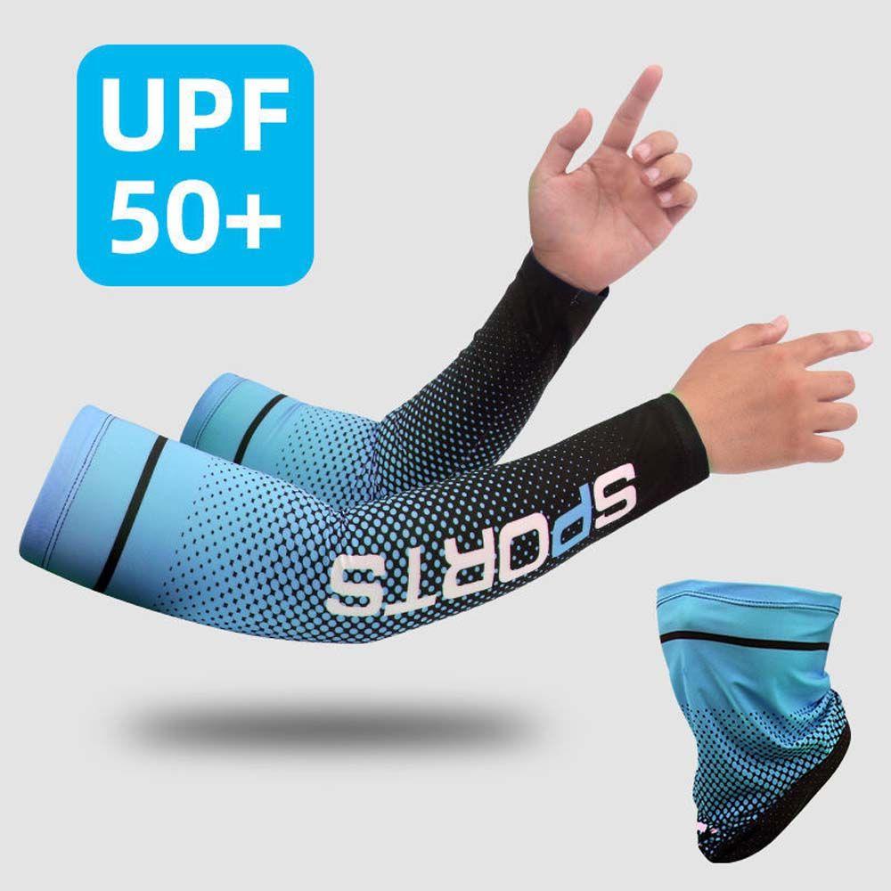 Outdoor Cycling Arm Sleeves Sunscreen Headscarf UV Protection Ice Sleeves Sports Cooling Sleeves