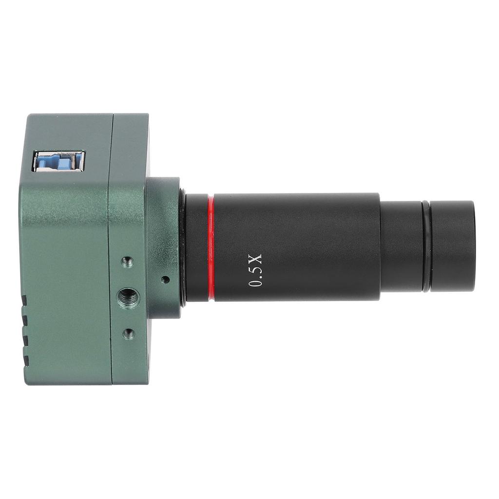 Electronic Microscope Camera 4K 8MP USB3.0 Electronic Digital Eyepiece with 0.5X Lens and 30mm 30.5mm Adapter