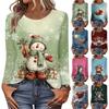Рубашки с длинным рукавом для женщин, милые футболки с графическим принтом, блузки, повседневные базовые топы больших размеров, пуловеры