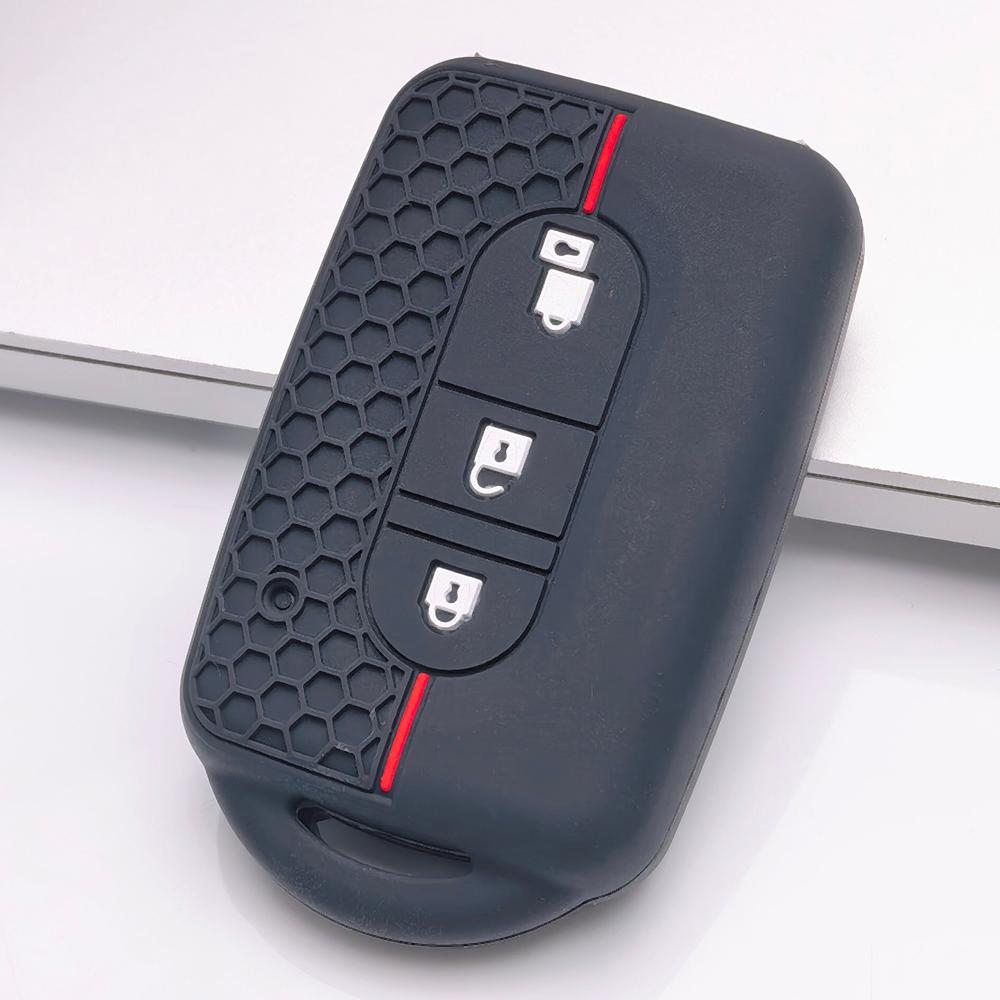 Силиконовый чехол для ключа Nissan с 3 кнопками (Smart Key), Подходит для Nissan Qashqai X-Trail Juke Pathfinder Navara, Ударопрочный держатель для брелока, Защитный аксессуар