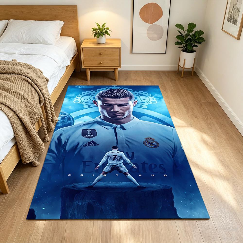 Cristiano Ronaldo Floor Mat Design for Entryway Balcony Decorate room Dining Room Antislip Carpet Decorate Offices Perfect Gift for Women/Men