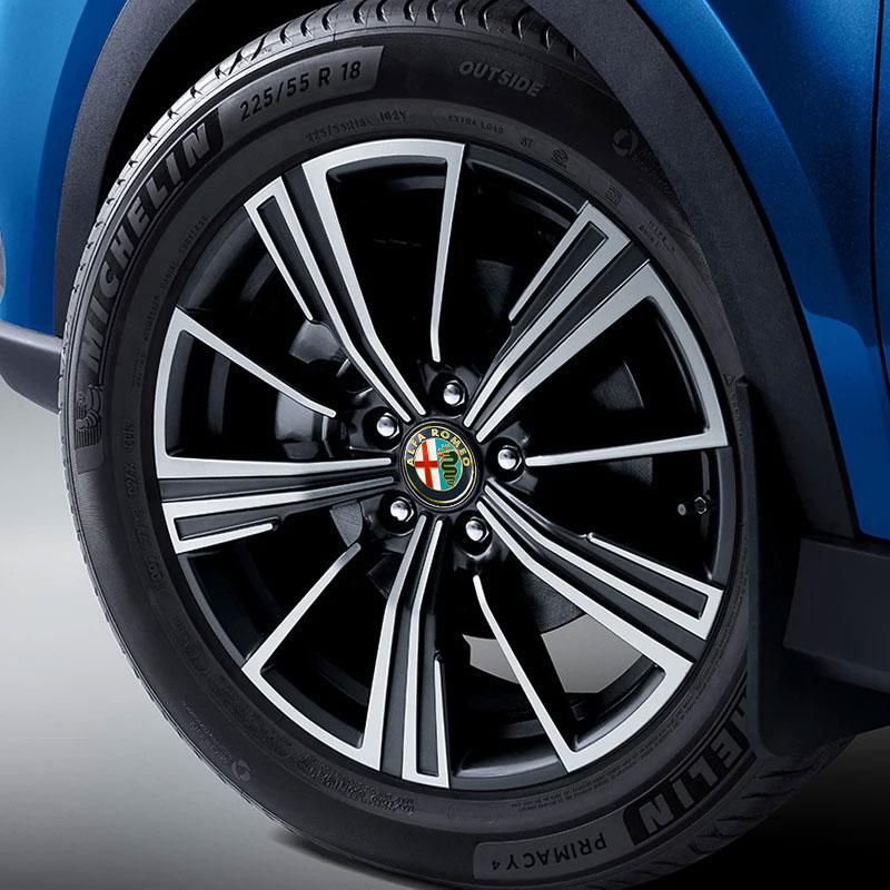 Car Tyre Wheel Center Hubcap Badge protect sticker For Alfa Romeo STELVIO Giulia 159 Giulietta 147 Mito 156 MTO Car Accessories