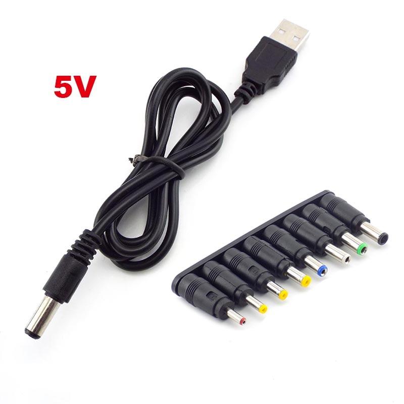 Кабель питания USB-DC Универсальный кабель USB-DC с разъемом для зарядки, разъем питания, адаптер для маршрутизатора, мини-вентилятор, динамик