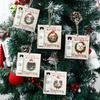Christmas Santa Claus Wooden Money Card Pendant Merry Christmas Decor for Home 2025 Navidad Xmas Tree Ornament New Year 2026