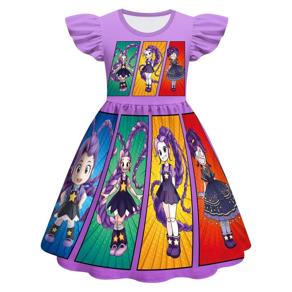 83161 Kids Girls Game Print Lily Lovebraids Sleeveless Dress