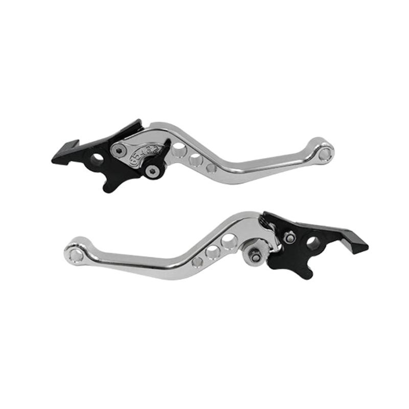2Pcs Adjustable Double Disc Brake Motorcycle Modification Accessory Double Disc Brake Handle Lever for Scooters Electric