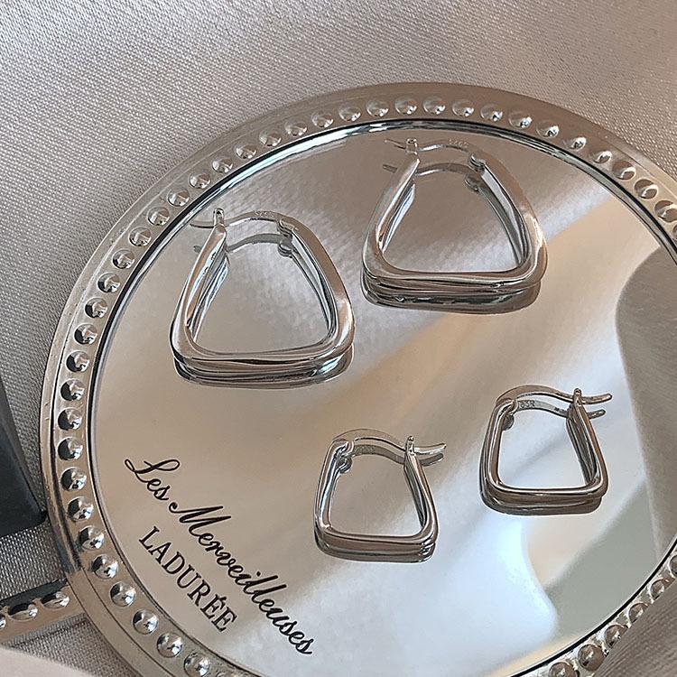 Серьги-иглы из серебра 925 пробы в корейском стиле для женщин — простые, высококачественные, модные, холодные, дизайн 2021 года