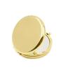 Double-sided Mirror Gold 65mm Flat Folding Portable Metal Makeup Mirror Creative Gifts