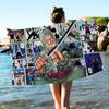 Anime O-ONE P-PIECE ZOROs Big Microfiber Beach Towels Quick Dry Towel Sand Beach Towels Pool Towel for Travel Swim Pool Yoga