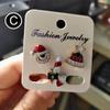 Sock Brooches Santa Claus Snowman Christmas Brooch Xmas Pins Enamel Badges Christmas Jewelry