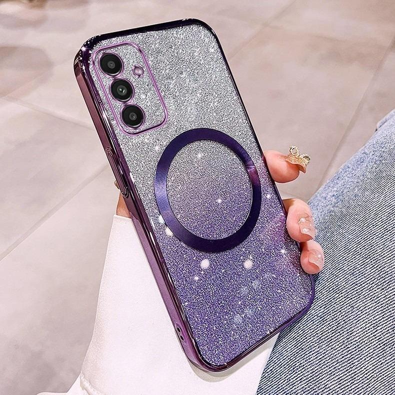 Подходит для чехла мобильного телефона OPPO Reno12 Pro, магнитная защелка, гальваническое покрытие, градиентный блеск, A58, простой, 3A79, новый противоударный чехол